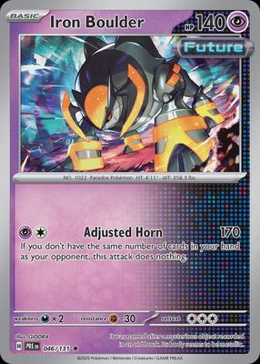 Iron boulder - Scarlet &amp; Violet Prismatic evolutions 046/131