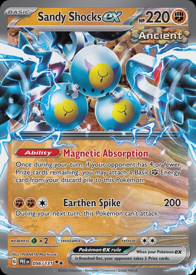 Sandy shocks EX - Scarlet &amp; Violet Prismatic evolutions 056/131, Fini: Normal