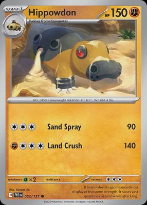 Hippowdon - Scarlet &amp; Violet Prismatic evolutions 053/131