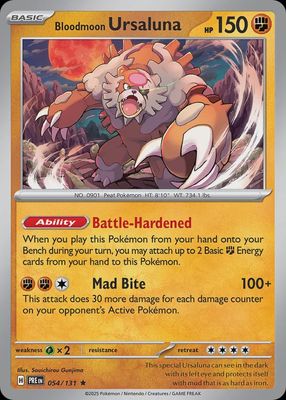 Bloodmoon Ursaluna - Scarlet &amp; Violet Prismatic evolutions 054/131