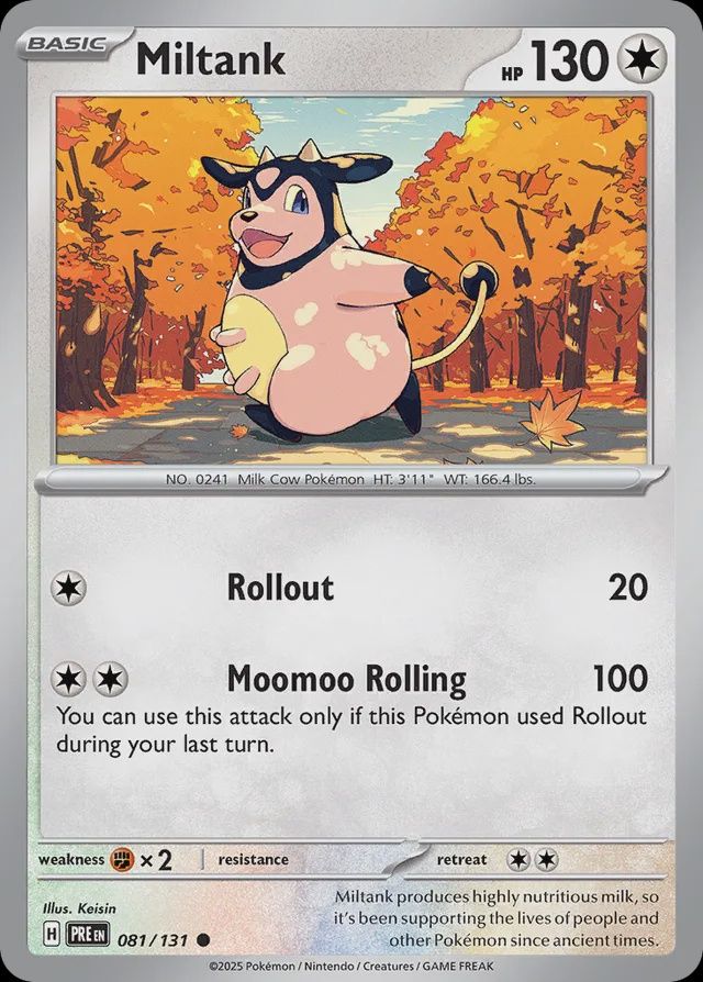Miltank - Scarlet &amp; Violet Prismatic evolutions 081/131, Fini: Normal