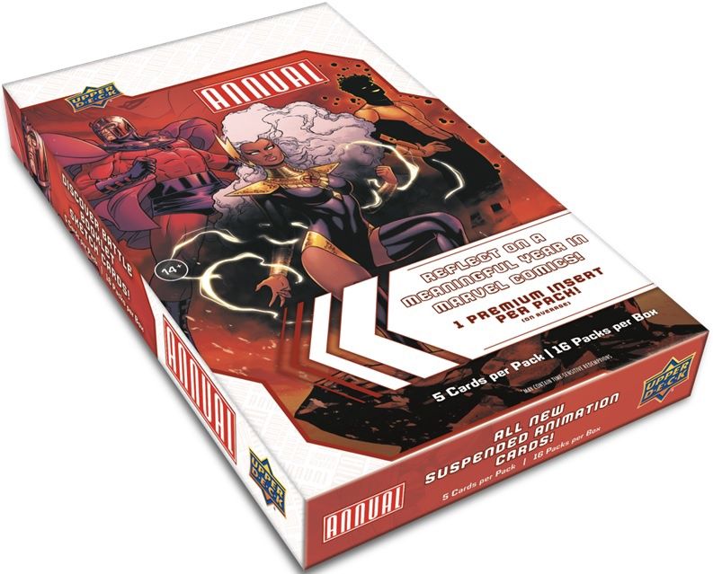 MARVEL ANNUAL TRADING CARDS 2023, Format D&#39;emballage: Boite (16 Paquets)