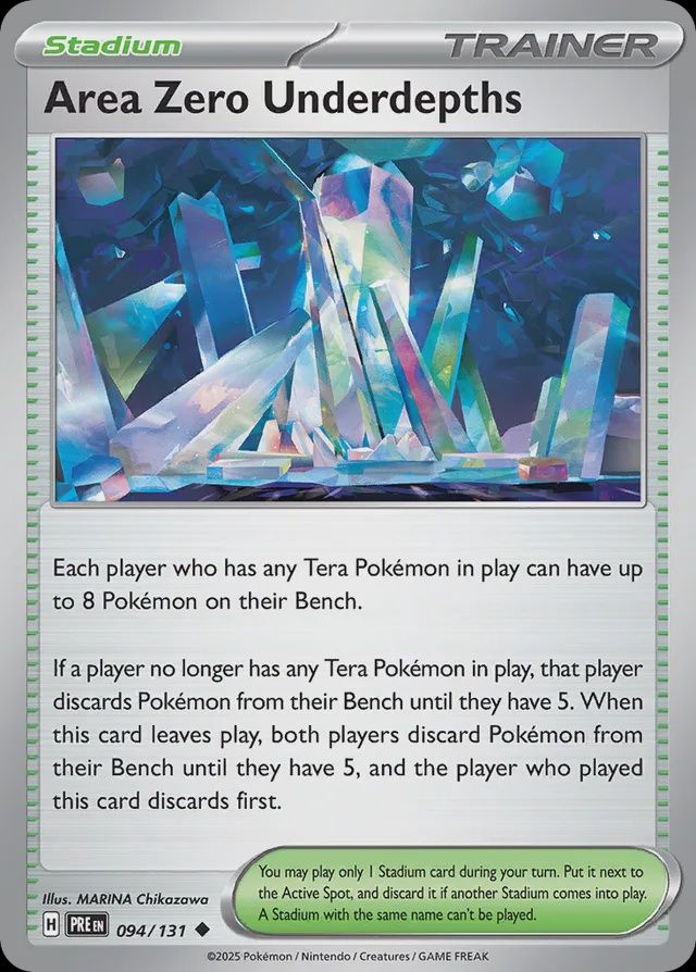 Area zero underdepths - Scarlet &amp; Violet Prismatic Evolutions 094/131, Fini: Normal