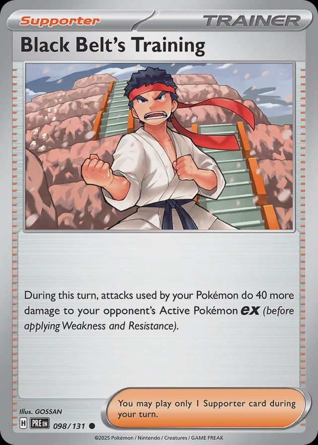 Black belt&#39;s training - Scarlet &amp; Violet Prismatic Evolutions 098/131, Fini: Normal