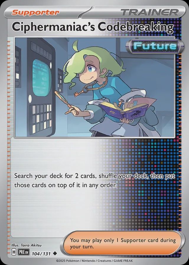 Ciphermaniac&#39;s codebreak - Scarlet &amp; Violet Prismatic Evolutions 104/131, Fini: Normal