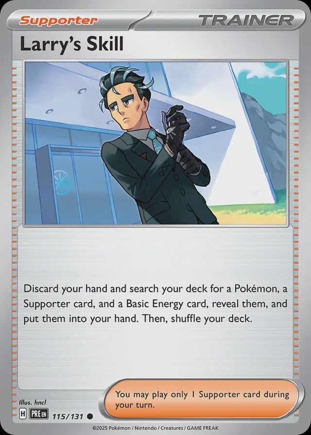 Larry&#39;s skill - Scarlet &amp; Violet Prismatic Evolutions 115/131, Fini: Normal