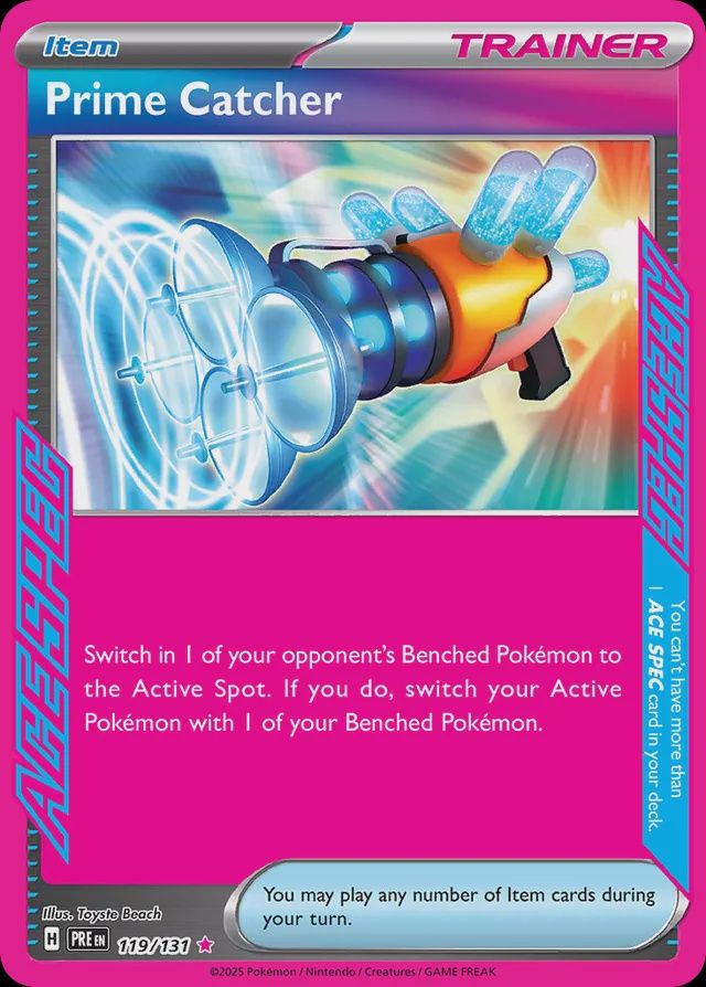 Prime catcher - Scarlet &amp; Violet Prismatic Evolutions 119/131, Fini: Holofoil
