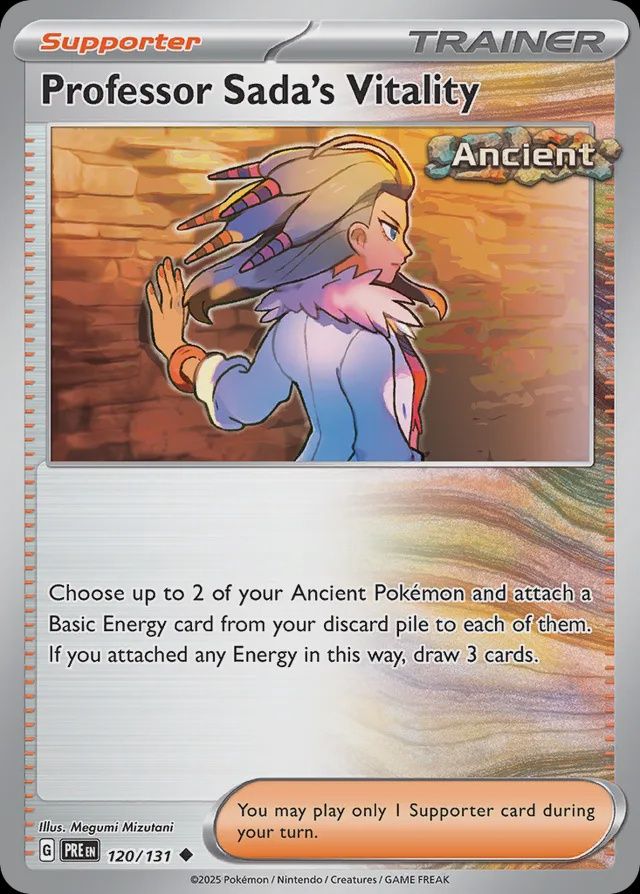 Professor Sada&#39;s vitality - Scarlet &amp; Violet Prismatic Evolutions 120/131, Fini: Normal