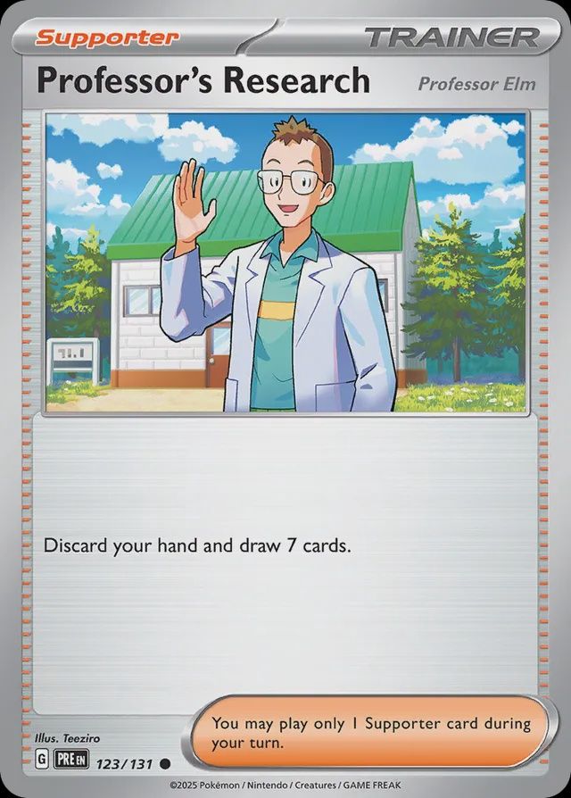 Professor&#39;s research - Scarlet &amp; Violet Prismatic evolutions 123/131, Fini: Normal