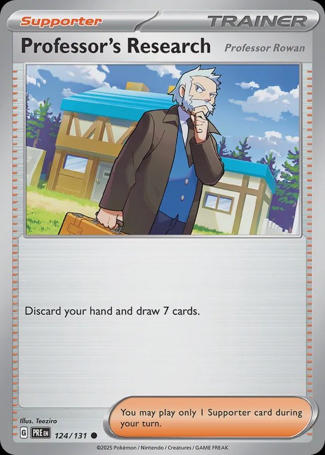 Professor&#39;s research - Scarlet &amp; Violet Prismatic evolutions 124/131, Fini: Normal