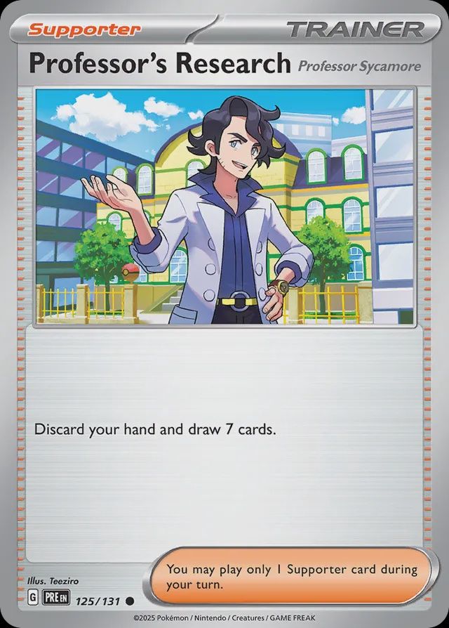 Professor&#39;s research - Scarlet &amp; Violet Prismatic evolutions 125/131, Fini: Normal
