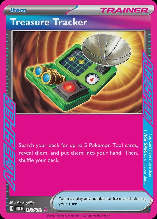 Treasure tracking - Scarlet &amp; Violet Prismatic evolutions 131/131, Fini: Normal