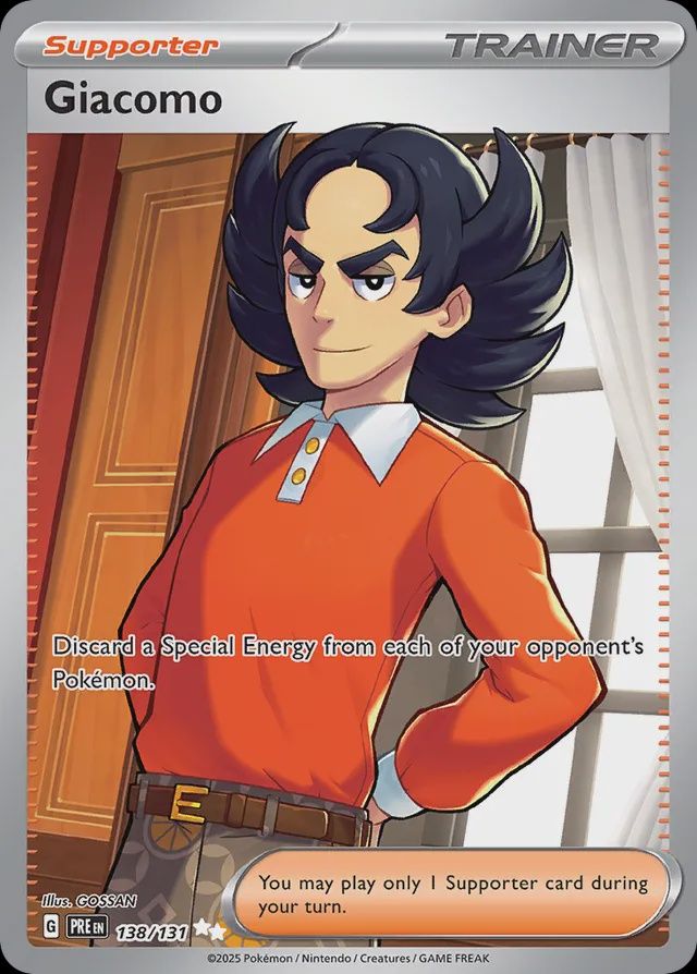 Giacomo - Scarlet &amp; Violet Prismatic evolutions 138/131, Fini: Holofoil