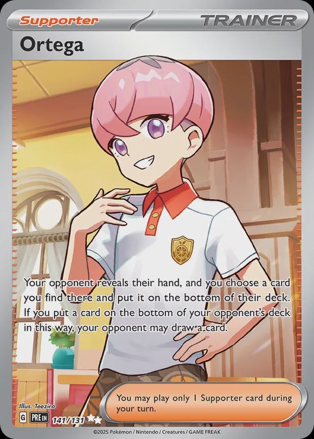 Ortega - Scarlet &amp; Violet Prismatic evolutions 141/131, Fini: Holofoil