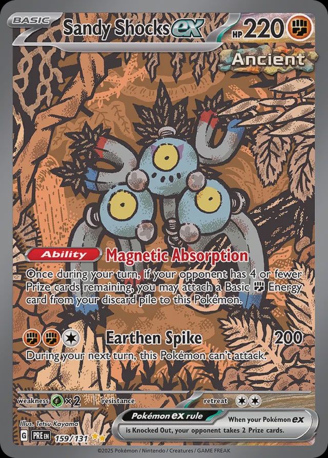 Sandy shocks EX - Scarlet &amp; Violet Prismatic Evolutions 159/131, Fini: Holofoil