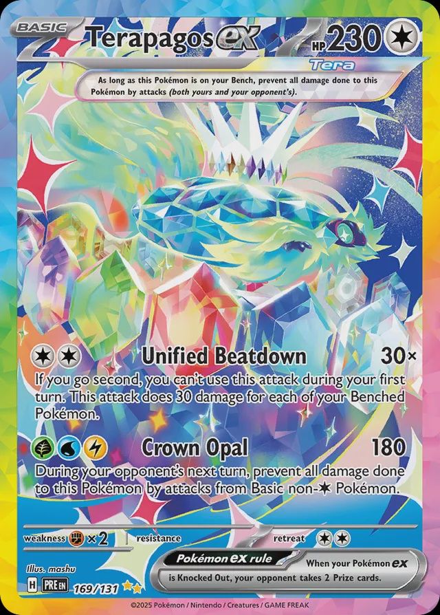 Terapagos EX - Scarlet &amp; Violet Prismatic Evolutions 169/131, Fini: Holofoil