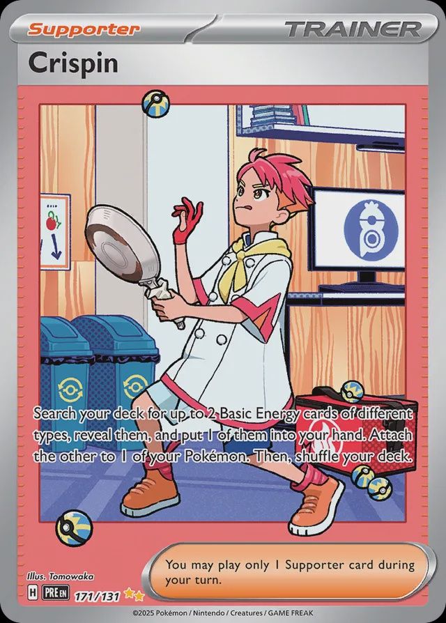 Crispin - Scarlet &amp; Violet Prismatic Evolutions 171/131, Fini: Holofoil