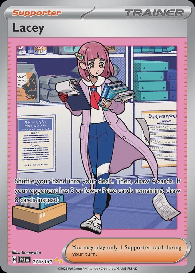 Lacey - Scarlet &amp; Violet Prismatic Evolutions 175/131, Fini: Holofoil