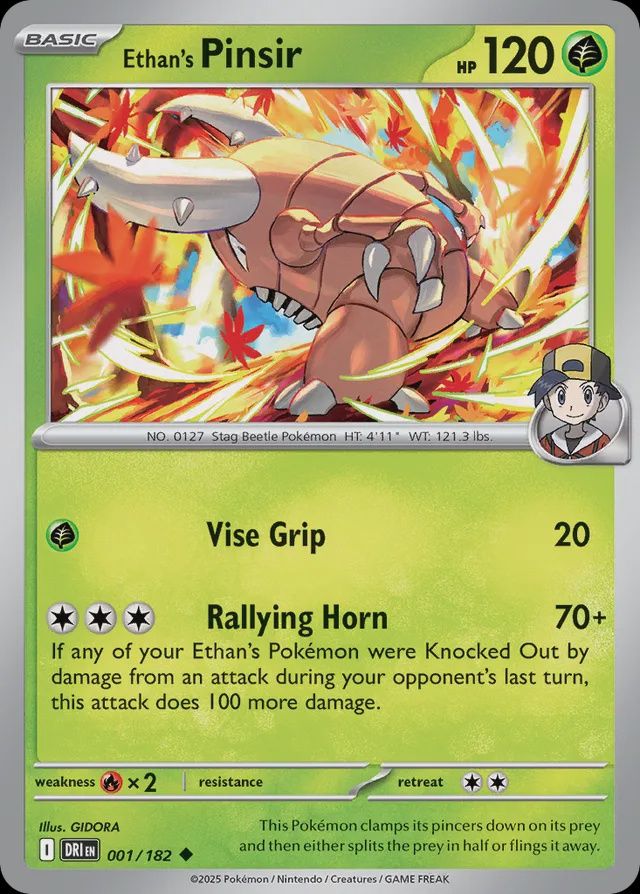 Pinsir - Scarlet &amp; Violet Destined rivals 001/182, Fini: Normal