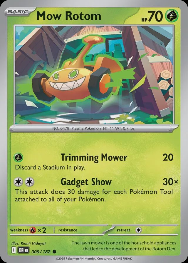 Mow rotom - Scarlet &amp; Violet Destined rivals 009/182, Fini: Normal