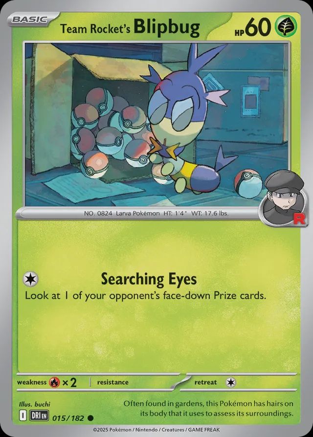 Team Rocket&#39;s Blipbug - Scarlet &amp; Violet Destined rivals 015/182, Fini: Normal