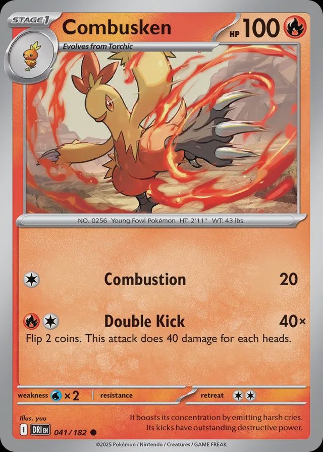 Combusken - Scarlet &amp; Violet Destined rivals 041/182, Fini: Normal
