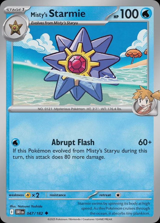 Misty&#39;s Starmie - Scarlet &amp; Violet Destined rivals 047/182, Fini: Normal