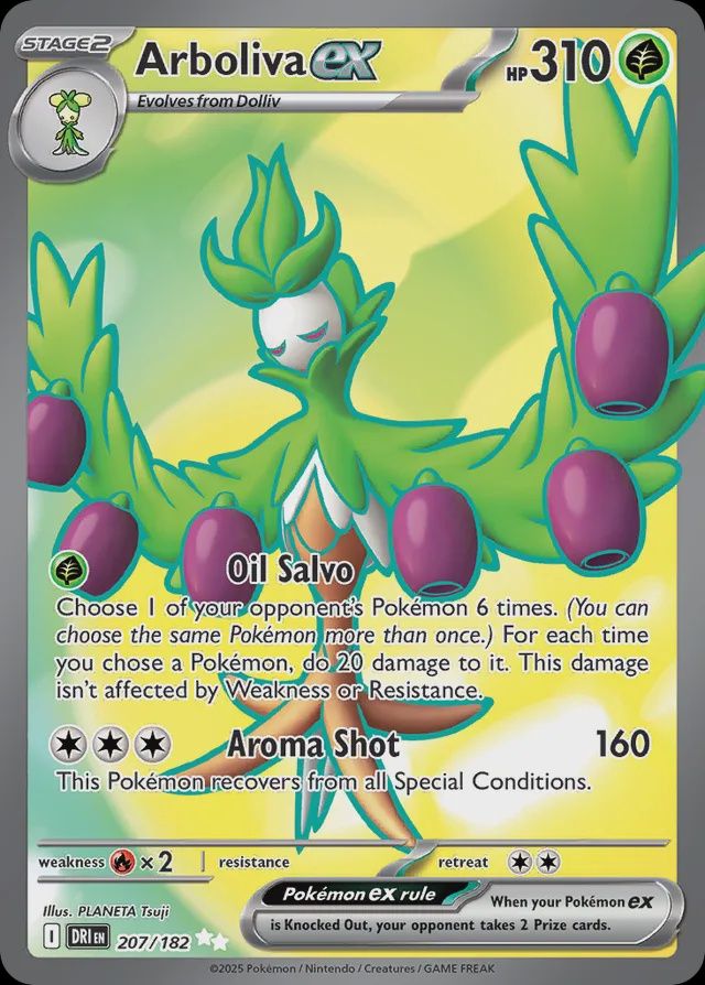 Arboliva EX  207/182 - Holofoil - Scarlet &amp; Violet : Destined Rivals, Qualité: Near Mint