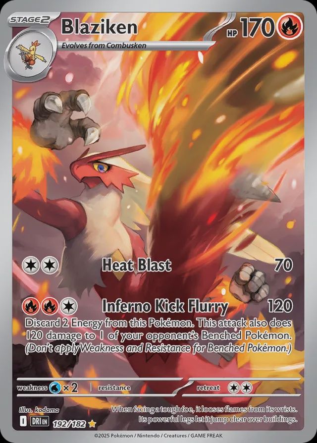 Blaziken  192/182 - Holofoil - Scarlet &amp; Violet : Destined Rivals, Qualité: Near Mint