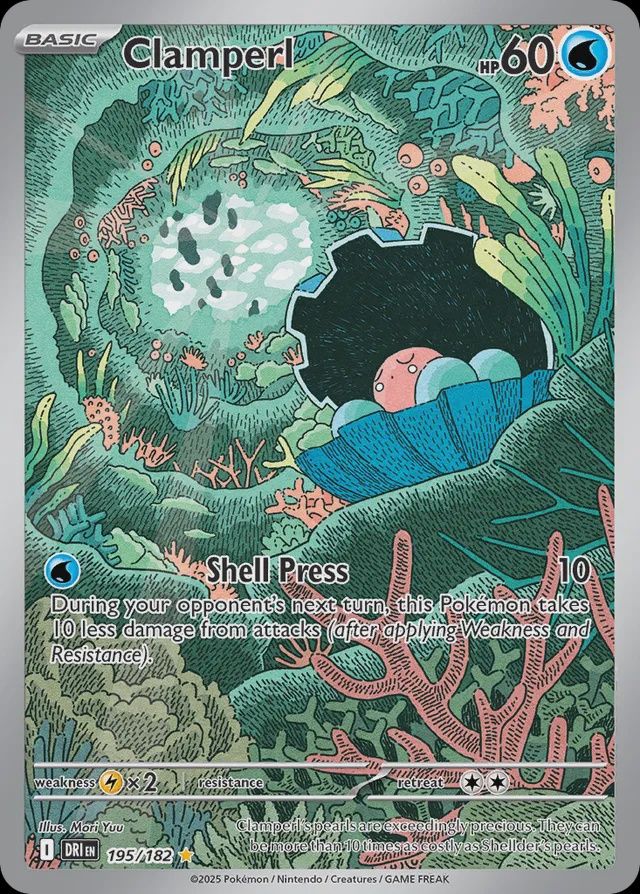 Clamperl  195/182 - Holofoil - Scarlet &amp; Violet : Destined Rivals, Qualité: Near Mint