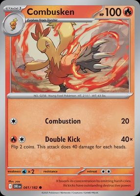 Combusken  041/182 - Normal - Scarlet &amp; Violet : Destined Rivals