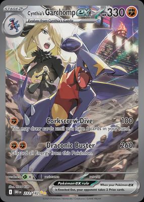 Cynthia&#39;s Garchomp EX  232/182 - Holofoil - Scarlet &amp; Violet : Destined Rivals
