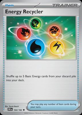 Energy Recycler  164/182 - Reverse Holofoil - Scarlet &amp; Violet : Destined Rivals