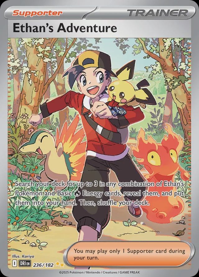 Ethan&#39;s Adventure  236/182 - Holofoil - Scarlet &amp; Violet : Destined Rivals, Qualité: Near Mint
