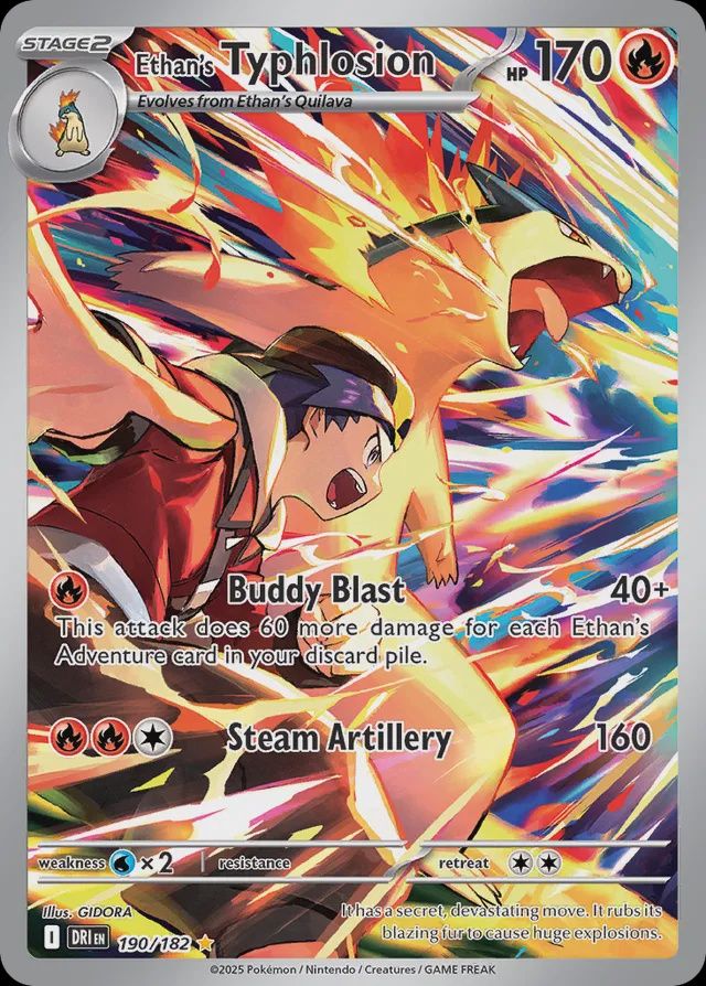 Ethan&#39;s Typhlosion  190/182 - Holofoil - Scarlet &amp; Violet : Destined Rivals, Qualité: Near Mint