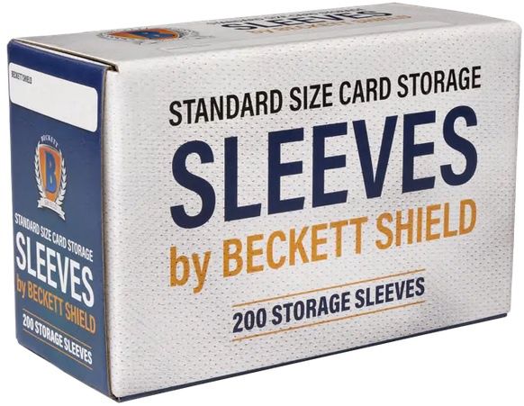 Beckett Shield standard size card storage sleeves (200)