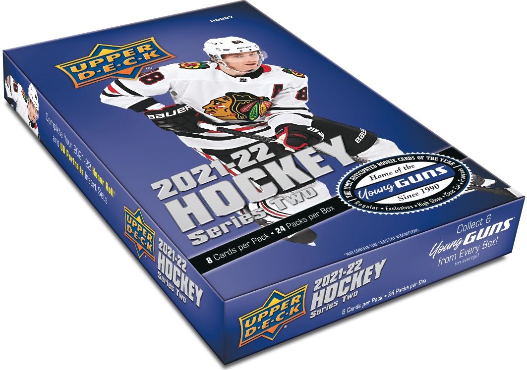 UD 2021-22 Hockey Series 2 Hobby, Format D'emballage: Boite (24 Paquets)