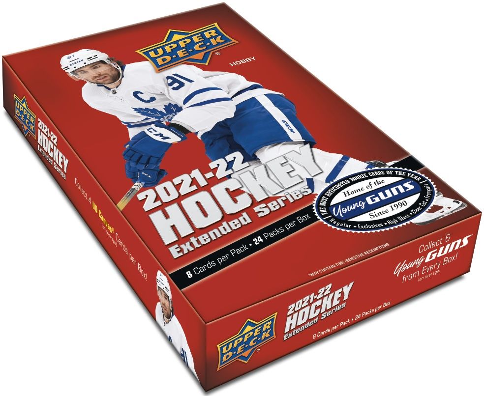 UD 2021-22 Hockey Extended series Hobby, Format D'emballage: Boite (24 Paquets)