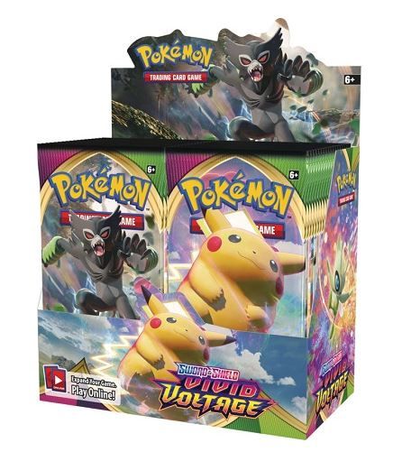 Sword &amp; Shield: Vivid Voltage Booster box, Format D'emballage: Boite (36 Paquets)