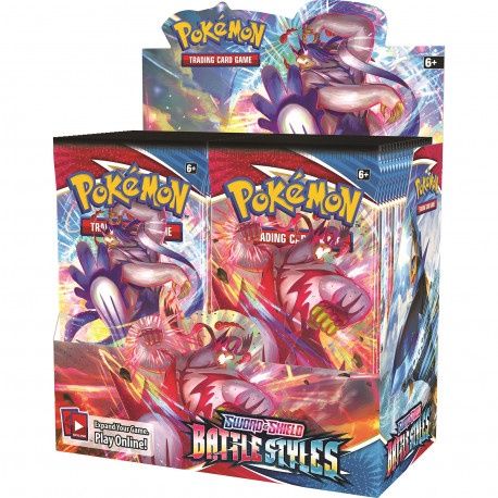 Sword &amp; Shield: Battle styles Booster box, Format D'emballage: Boite (36 paquets)