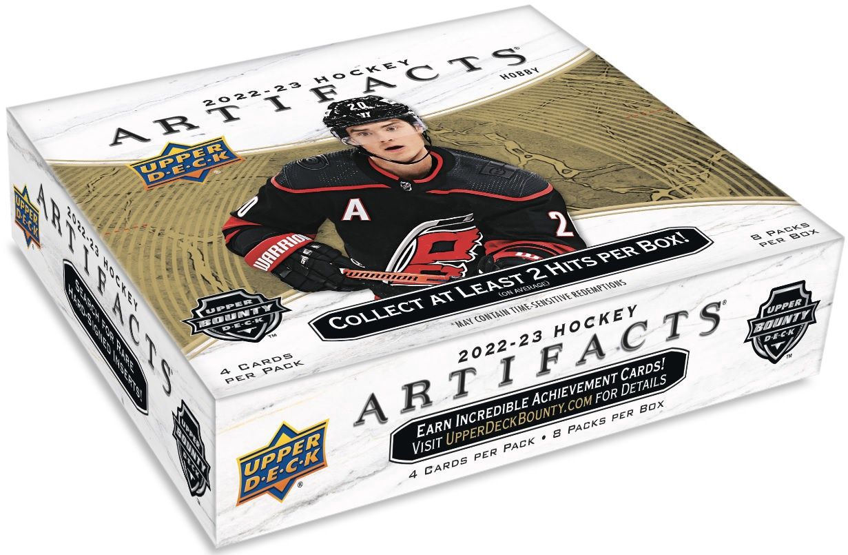 UD 2022-23 Artifacts hockey Hobby, Format D'emballage: Boite (8 Paquets)
