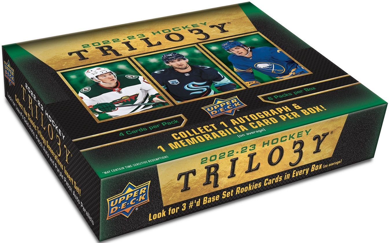 UD 2022-23 Trilogy hockey Hobby, Format D'emballage: Boite (6 Paquets)