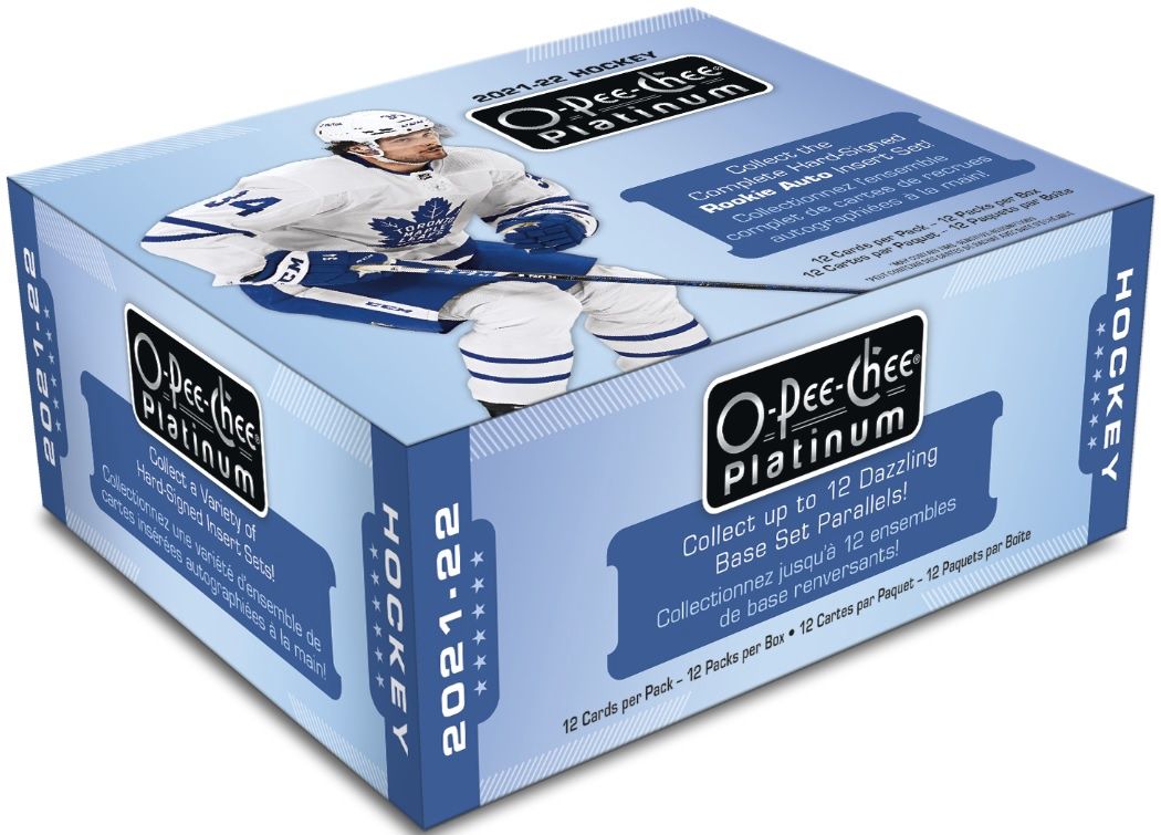 UD 2021-22 O-Pee-Chee Platinum Hockey Hobby, Format D'emballage: Boite (12 Paquets)