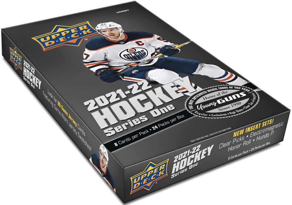UD 2021-22 Hockey Series 1 Hobby, Format D'emballage: Boite (24 Paquets)