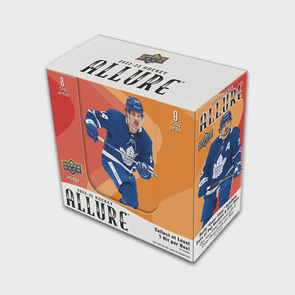 UD 2022-23 Allure hockey Hobby, Format D'emballage: Boite (9 Paquets)