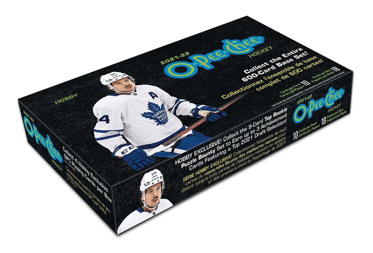 UD 2021-22 O-Pee-Chee Hockey Hobby, Format D'emballage: Boite (18 Paquets)