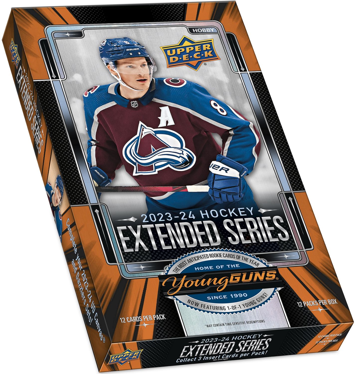 UD 2023-24 Hockey Extended series Hobby, Format D'emballage: Boite (12 Paquets)