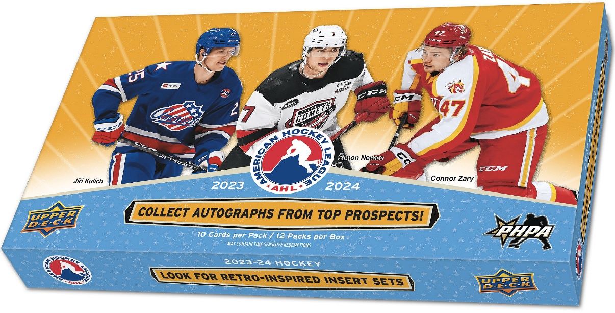 UD 2023-24  AHL Hockey Hobby, Format D'emballage: Boite (12 Paquets)