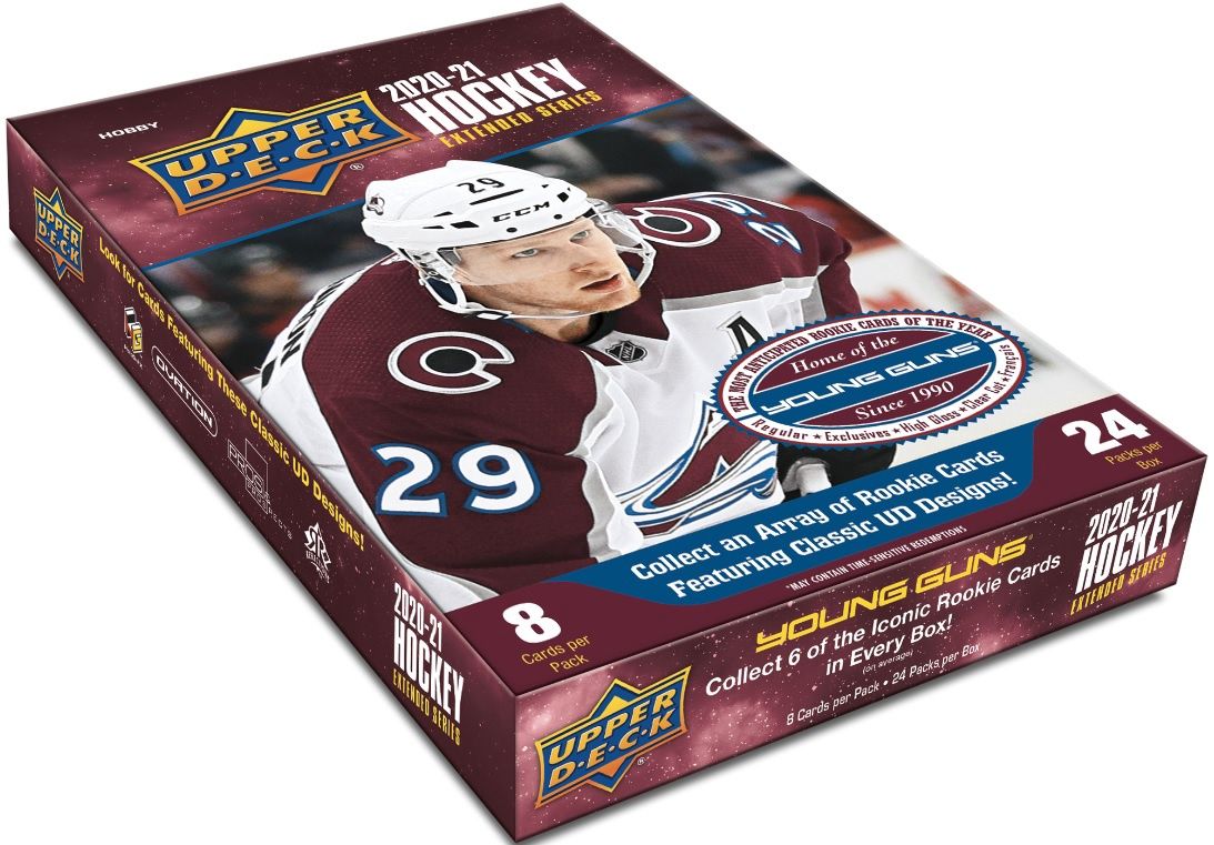 UD 2020-21 Hockey Extended series Hobby, Format D'emballage: Boite (24 Paquets)