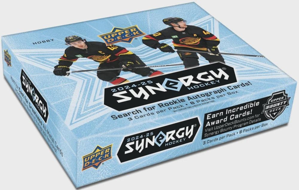 UD 2024-25 Synergy hockey Hobby, Format D'emballage: Boite (8 Paquets)